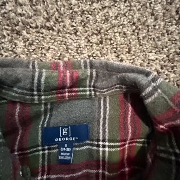 George Size small flannel button down - Picture 3 of 8